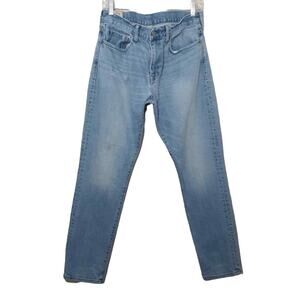 J CREW 484 Slim Fit mens jeans 33x31 blue denim grunge distressed